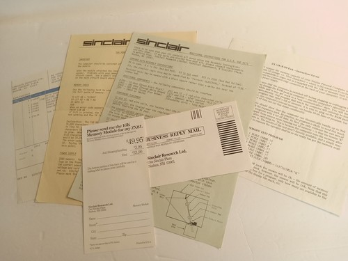 Documenti originali sinclair - documenti,