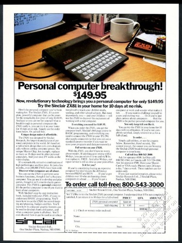 Sinclair zx81 1982 - zx-81,