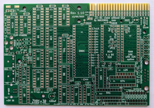 New pcb for sinclair - for, zx81
